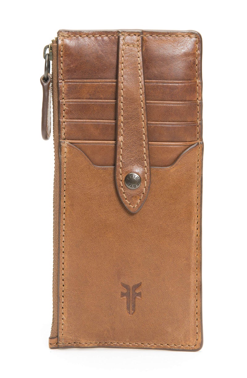 Frye Women's Melissa Snap Card Wallet, Stylish Design with Holder & Slots, Compact for Purse - Image 1